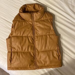 BNWOT Vegab leather vest